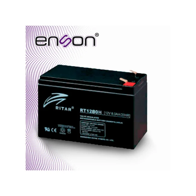 BATERIA DE REEMPLAZO ENSON ENS-BT812R / 12V 8AH / BASE PLOMO-ACIDO / COMPATIBLE CON UPS ENSON ENS-EA280 Y ENS-EA2150