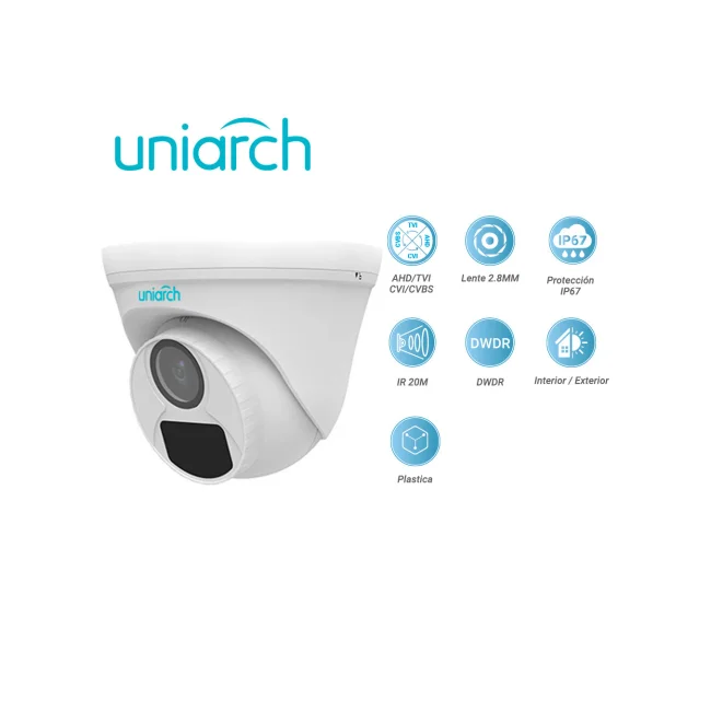 Uniview UAC-T115-F28 cámara de vigilancia Torreta Cámara de seguridad CCTV Interior y exterior 2880 x 1620 Pixeles Escritorio image 2