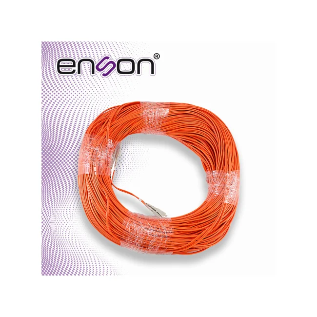 FIBRA OPTICA ENSON 60201O200 DE 200MTS DUPLEX MULTIMODO OM1 ARMADA Y TERMINADA CON CONECTORES SC-SC