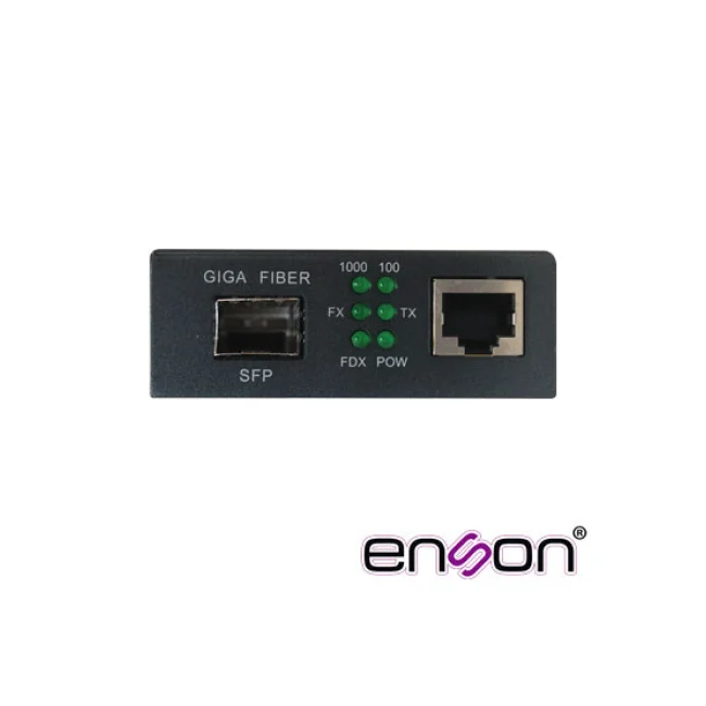 Enson ENS-MC100SFP convertidor de red 1000 Mbit/s 1550 nm Multimodo, Modo único Negro image 6