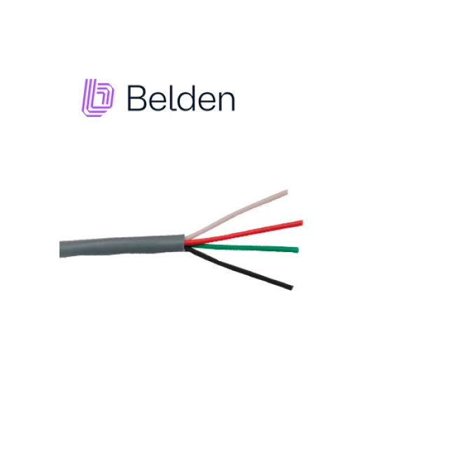 CABLE DE SEGURIDAD Y SONIDO BELDEN 5502UE 008U1000 / INTERIOR / GRIS / 4 CONDUCTORES / 22 AWG / MULTIFILAR / FORRO PVC / CMR / EN CAJA / 1,000 PIES 305 METROS image 2