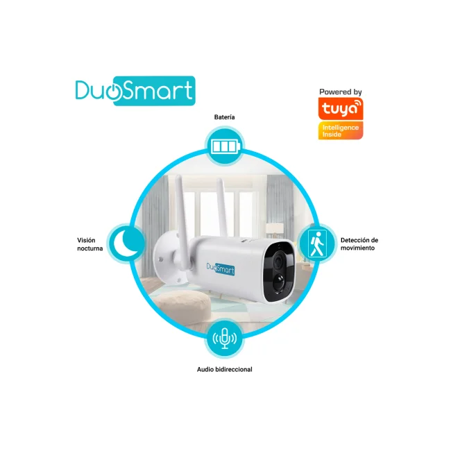 DuoSmart E41 cámara de vigilancia Foco Cámara de seguridad IP Interior y exterior image 7
