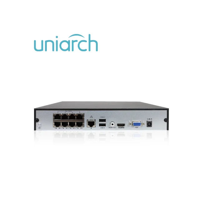 Uniarch NVR-108E2-P8 grabadora de vídeo en red (NVR) Negro image 6