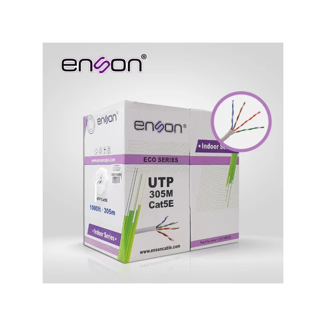 Enson 305m UTP Cat5e cable de red Blanco U/UTP (UTP)