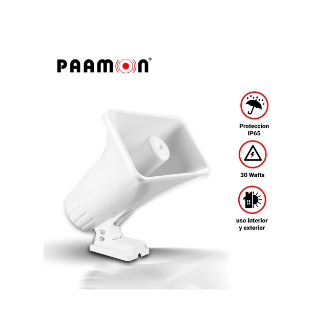 Paamon PAM-SRE30W sirena Sirena alámbrica Interior / exterior Blanco
