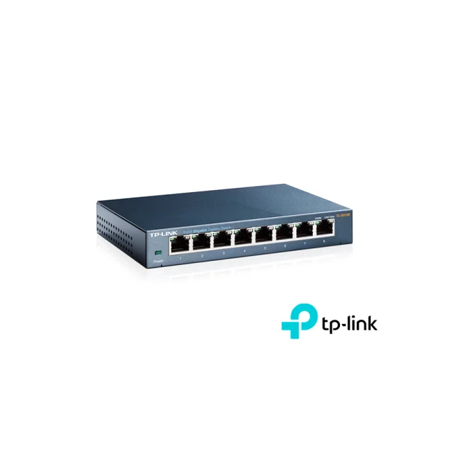 TP-Link TL-SG108 dispositivo de redes No administrado L2 Gigabit Ethernet (10/100/1000) Negro image 5