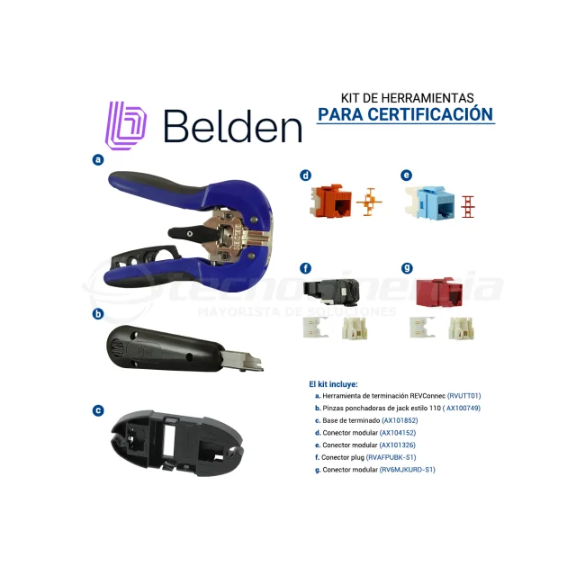 KIT DE HERRAMIENTAS PARA CERTIFICACION BELDEN BEL-TOOLSKIT INCLUYE LO NECESARIO PARA PRACTICA MODULO DE INSTALACION image 2