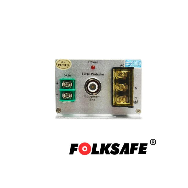 PROTECTOR CONTRA SOBRETENSIONES FOLKSAFE FS-SP3001VPD/24 , PROTEGE CONTRA SOBRETENSIONES DE HASTA 10KA EN VIDEO(BNC), 20KA EN VOLTAJE Y 10KA EN DATOS, RECOMENDABLE PARA CAMARA PTZ CON VOLTAJE DE OPERACION 24VAC, CARCASA ALEACION DE ALUMINIO CON PROTECCION IP20 image 4