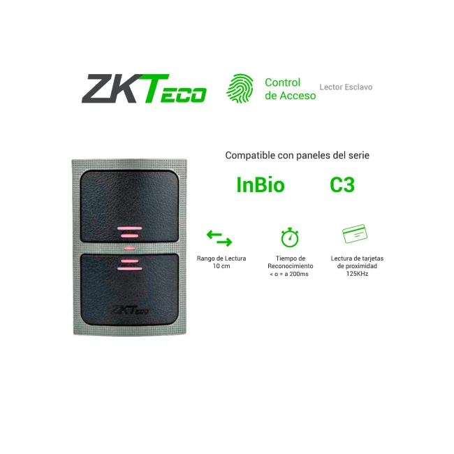 ZKSoftware KR503E sistema de seguridad 13.5 MHz Negro, Gris image 6