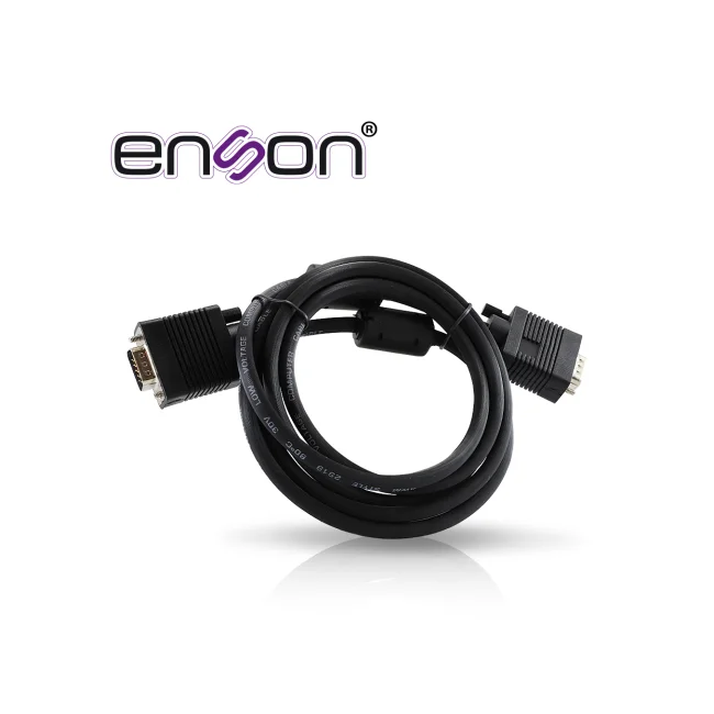 CABLE DE VIDEO VGA ENSON ENS-VGACB2 1.8MT MACHO-MACHO RECOMENDADO PARA SISTEMAS DE VIDEO VIGILANCIA