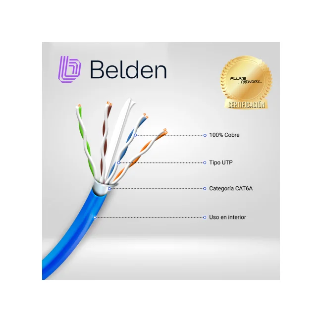 Belden 10GXS12 0061000 cable de red Azul 304 m Cat6a U/UTP (UTP) image 6