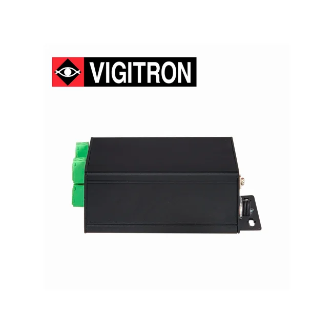 RECEPTOR ETHERNET PAR UNICO Y POE  914 METROS VIGITRON MODELO VI27001/ 4 PUERTOS / UTP / POE AF AT / 36W / REQUIERE 12 V CC Y 3 A / FUENTE DE ALIMENTACION VI0014 OPCIONAL