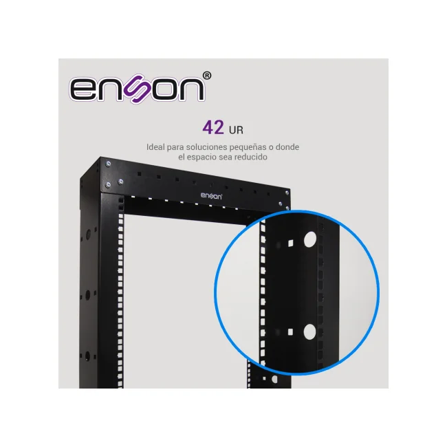 Enson ENS-RACK244 armario rack 42U Rack o bastidor independiente Negro image 6