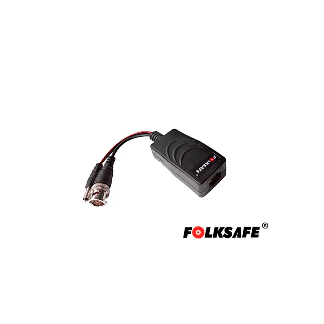 TRASCEPTOR HD FOLKSAFE DE REPUESTO PARA SER UTILIZADO CON LOS COMBOS FS-HD4616VPS-36, COMPATIBLE CON TODAS LAS MARCAS DE CAMARAS CON FORMATO HD-TVI, HD-CVI, AHD Y CVBS, SOPORTA CABLEADO MAXIMO PARA VIDEO AHD 2MP 250MTS, CABLEADO MAXIMO PARA ALIMENTACION A CAMARA ES DE 305MTS, CUENTA CON PROTECCION DE DESCARGAS DE 2KV EN ENTRADA/SALIDA DE VIDEO