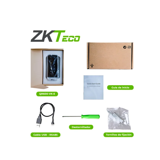ZKTeco QR600-VK-E lector de control de acceso Lector de control de acceso básico image 10