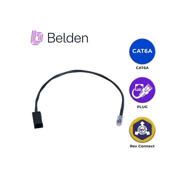 Belden RVAFFPUBK18-S1 cable de red Negro 0.45 m Cat6a U/UTP (UTP) image 5