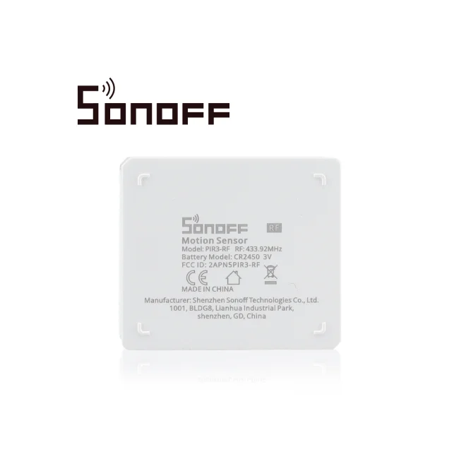 SENSOR DE MOVIMIENTO SONOFF PIR3 RF 433 PARA USO CON DISPOSITIVO SONOFF RF BRIDGE433 PARA PROGRAMAR ESCENAS EN LA APP EWELINK image 5
