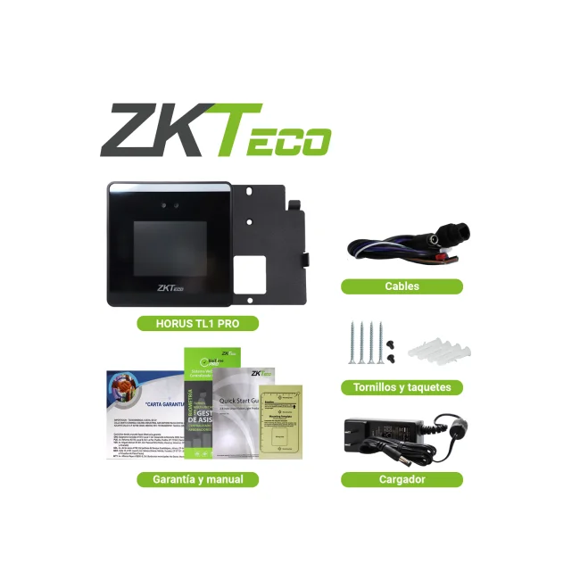 ZKTeco HORUS TL1 PRO sistema de seguridad Negro image 10