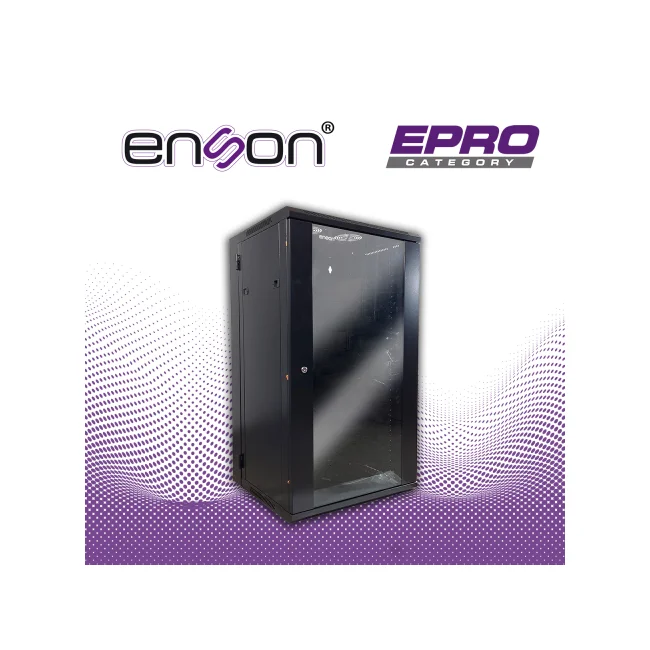 Enson ENS-RKGU22PRO armario rack 22U Rack o bastidor independiente Negro