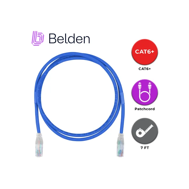 Belden 2.1m Cat6+ RJ45 cable de red Azul image 9