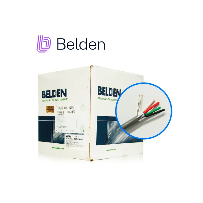 Belden 5302fe 008u1000 cable de audio 305 m Gris image 4