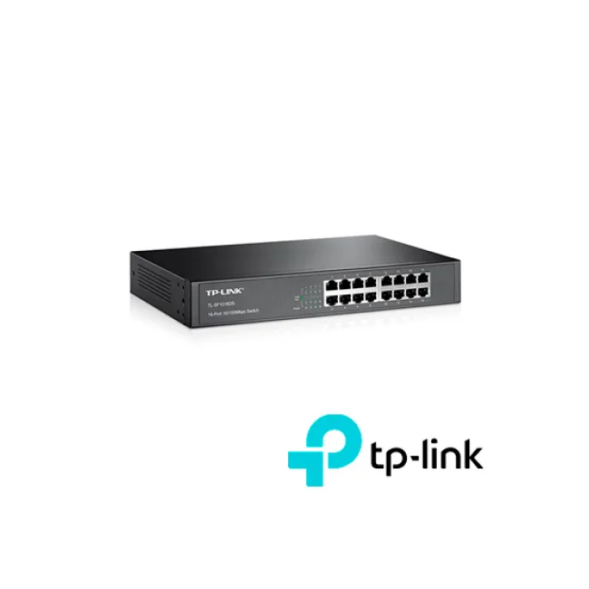 TP-Link TL-SF1016DS dispositivo de redes No administrado Fast Ethernet (10/100) 1U Negro image 12