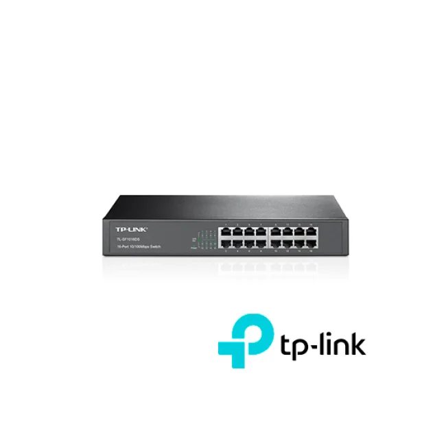 TP-Link TL-SF1016DS dispositivo de redes No administrado Fast Ethernet (10/100) 1U Negro image 8