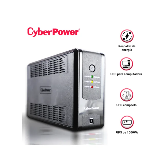 CyberPower UT1000GU sistema de alimentación ininterrumpida (UPS) Línea interactiva 1 kVA 500 W 8 salidas AC image 5