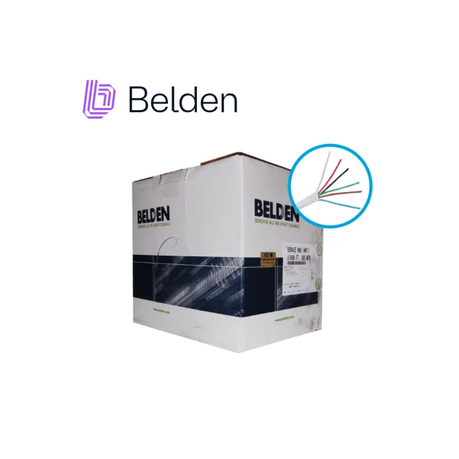 Belden 5504UE 009U1000 cable de audio Blanco image 2