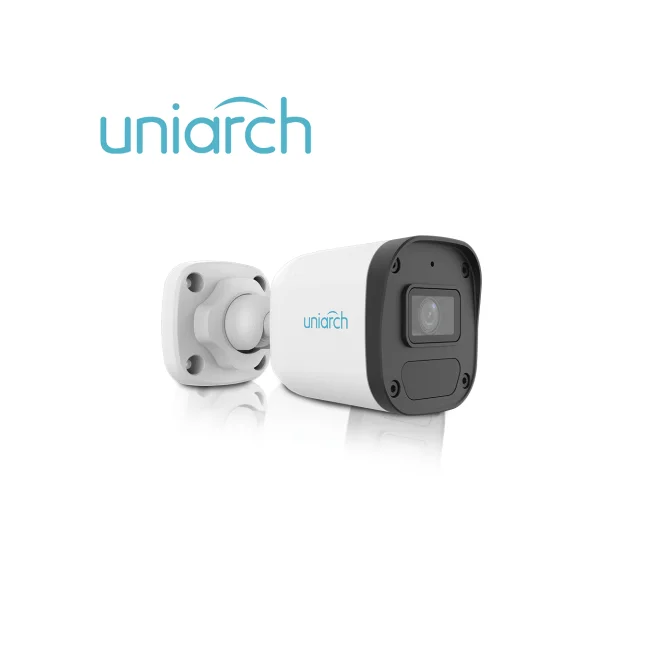 Cámara IP Bala Uniarch (IPC-B134-AF28-ECO) 4MP / Lente Fijo 2.8 mm /  Micrófono Integrado / IR 30M / ONVIF / Ultra265 / PoE / IP67