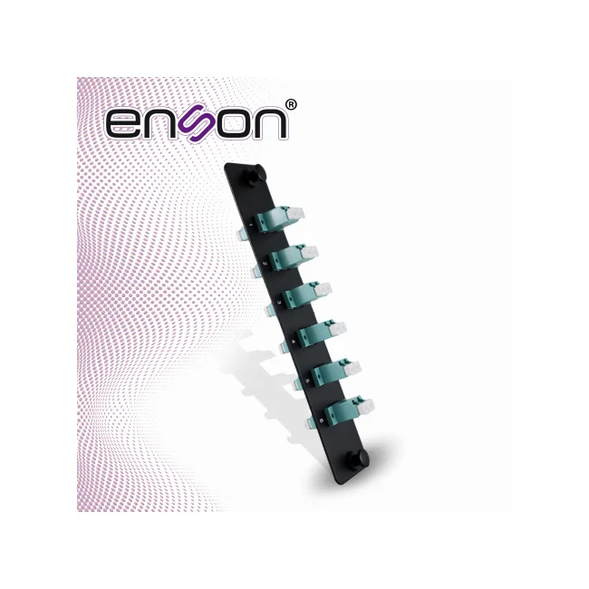 MINI PANEL DE FIBRA OPTICA ENSON ENS-PA6LCMM 6 CONECTORES LC TIPO MULTIMODO OM3
