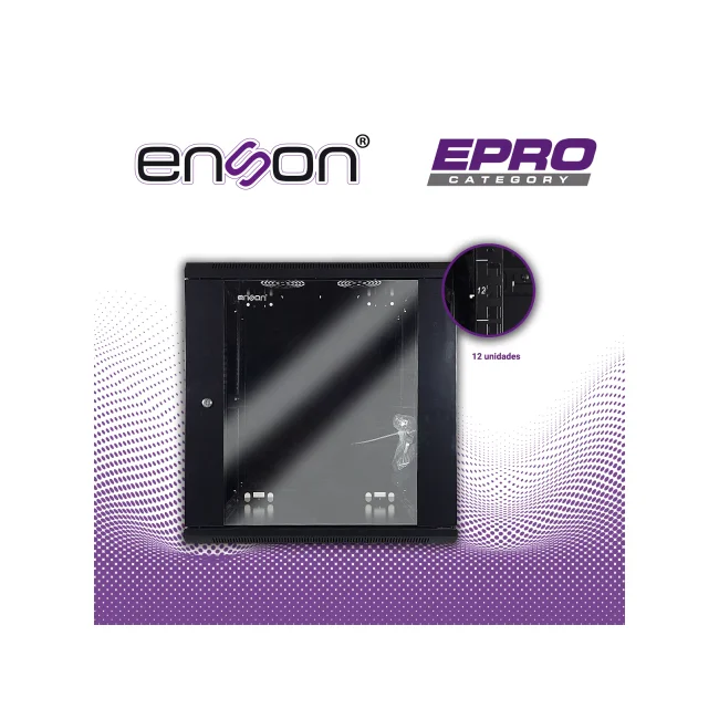 Enson ENS-RKGB12U armario rack 12U Rack o bastidor independiente Negro image 9