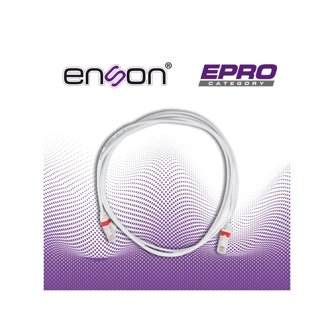 PATCHCORD UTP CAT6A ENSON P6A021WH FORRO PVC BLANCO 4 PARES CALIBRE CONDUCTOR 26 AWG USO INTERIOR LONGITUD 7 PIES 2.1 METROS