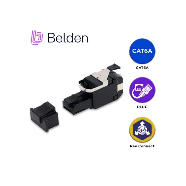 Belden RVAFPUBK-S1 conector RJ-45 Negro