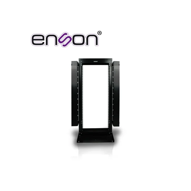 RACK VERTICAL ENSON ENS-RACK25UO DE 25UR DOS POSTES ORGANIZADOR VERTICAL INCUIDO EMPOTRABLE IDEAL PARA MONTAJE DE EQUIPOS DE RED Y CABLEADO ESTRUCTURADO, COMPATIBLE CON TODOS LOS ACCESORIOS DE RACKS Y GABINETES ENSON image 2