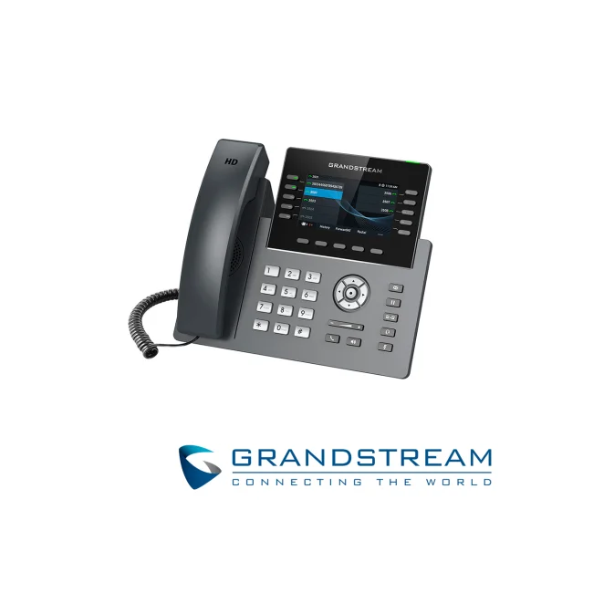 Teléfono IP grado operador de 10 líneas con 5 cuentas SIP, WiFi, Dos pantallas LCD, Bluetooth,  GDMS, Gigabit con Poe image 4