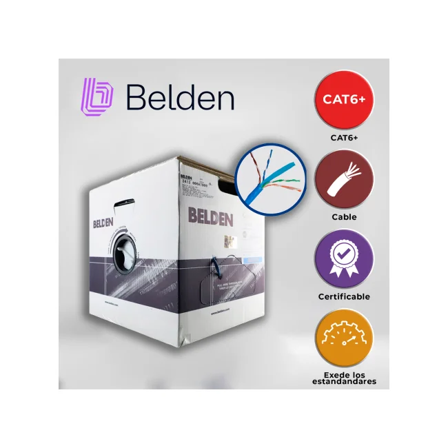Belden 2412 006A1000 cable de red Azul 305 m Cat6 U/UTP (UTP) image 9