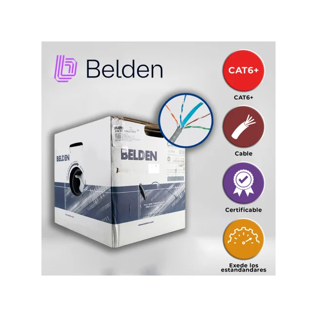Belden 2412 008A1000 cable de red Gris 305 m Cat6 U/UTP (UTP) image 9