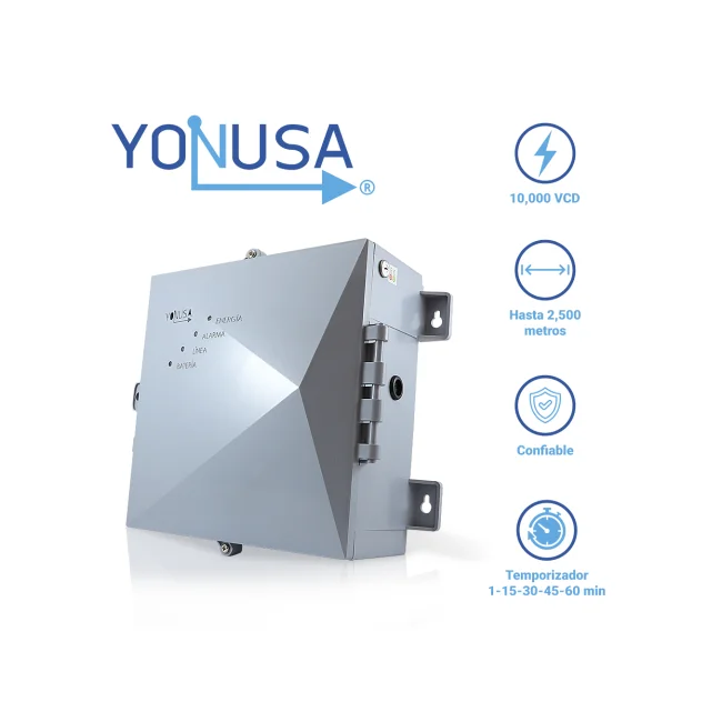 ENERGIZADOR PARA CERCA ELECTRIFICADA NUEVA GENERACION YONUSA 12000V EY NG 12000 1 SIN INTERFACECUBRE HASTA 700 METROS PERIMETRALES O 3500 METROS LINEALES A 5 LINEAS VERSION 2 image 2