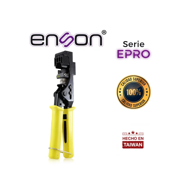Enson EPRO-JACKTOOL ponchadora Herramienta pelacables Negro, Amarillo image 3