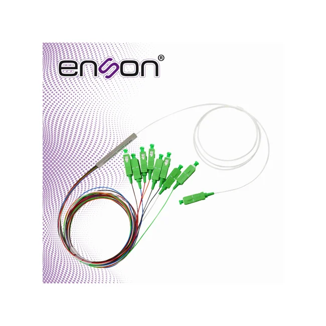 Enson ENS-PLC1X8 divisor o combinador de cable Divisor de señal para cable coaxial Multicolor