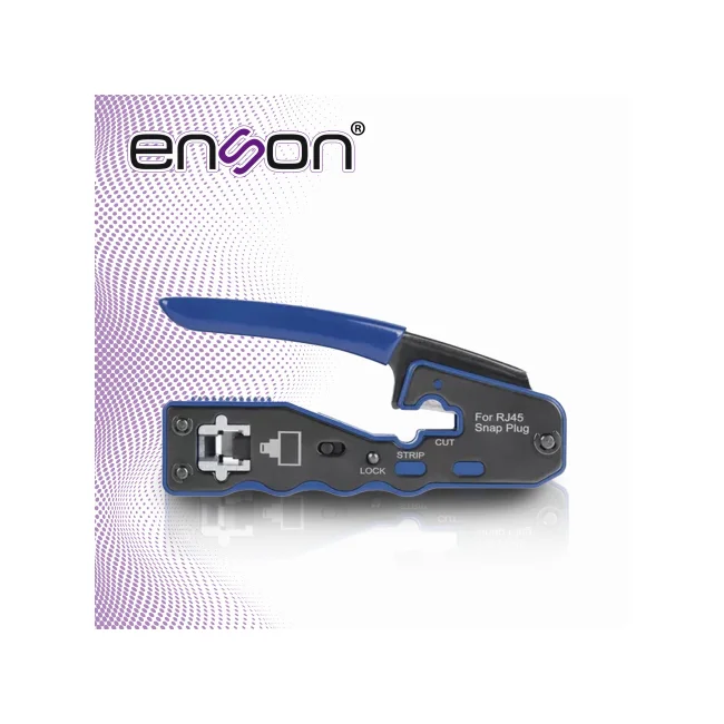 PINZA ENSON ENS-PASSTHR PARA CORTE Y FACIL TERMINADO DE PLUGS RJ45 PASS THROUGH ERGONOMICA