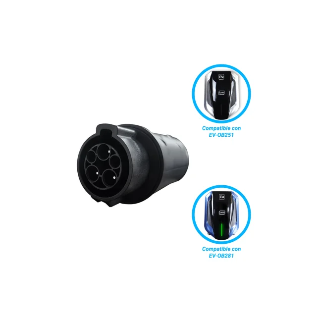 ADAPTADOR T1-GB/T ALTER DE CONECTOR TIPO 1 A GB/T COMPATIBLE CON CARGADOR EV-OMB281